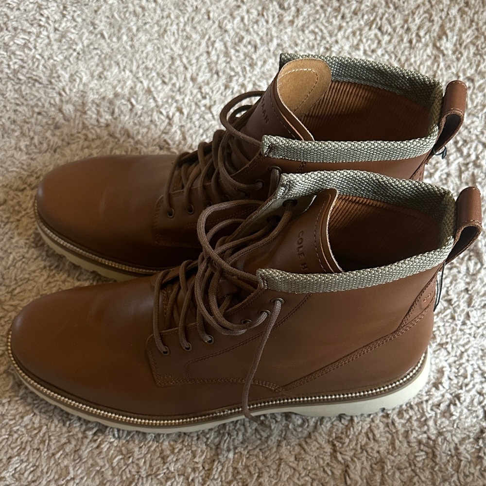 Cole Haan Men's Tan Leather Boots